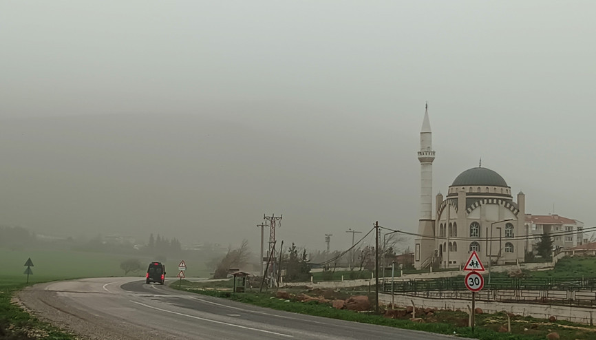 Gaziantepte toz taşınımı etkili oldu