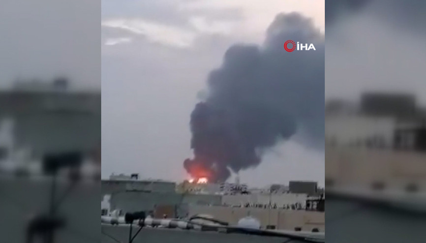 Bahreyn’e yapılan İran saldırıları yangına yol açtı