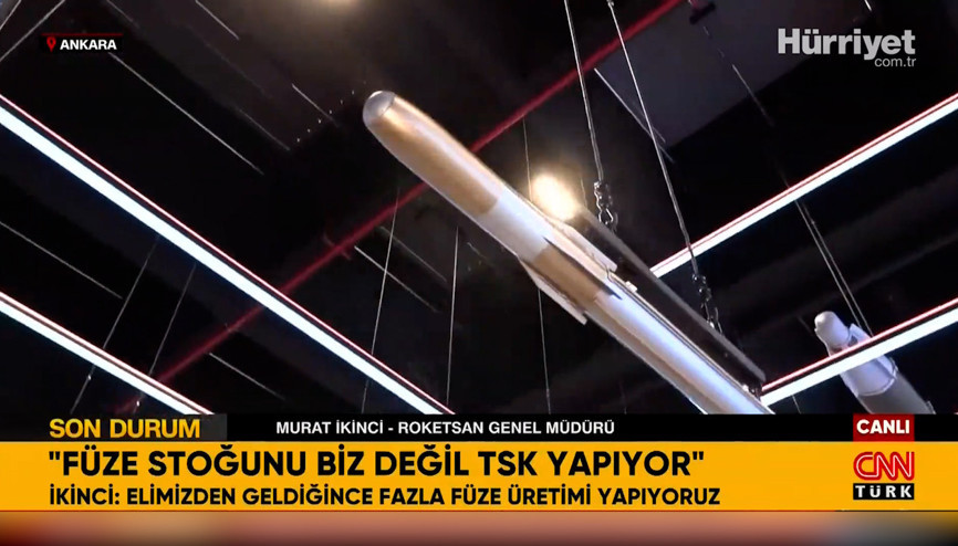 ROKETSAN Genel Müdürü Murat İkinci CNN Türkte
