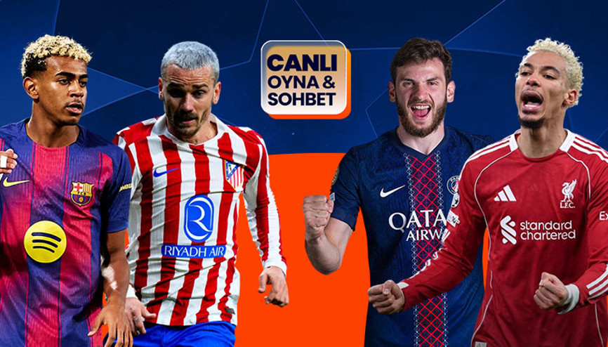 Şampiyonlar Liginde iki dev maç nefesleri kesecek Çeyrek final heyecanı canlı sohbet ile Mislide