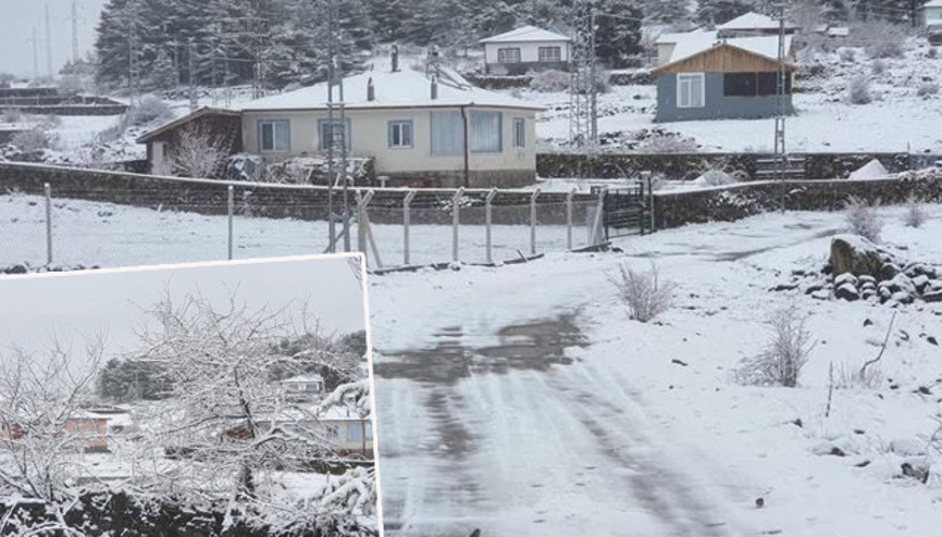 Güne kar yağışı ile uyandılar: Birçok il beyaz örtüyle kaplandı Kış gitmiyorum diye geri geldi