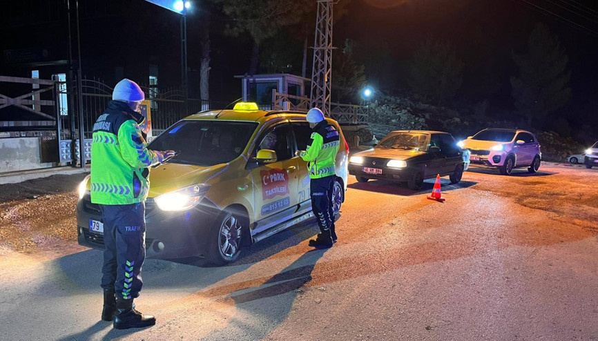 Kiliste jandarma ekiplerinden trafik denetimi