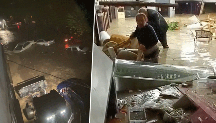 Osmaniyedeki sel felaketi Son anları ortaya çıktı