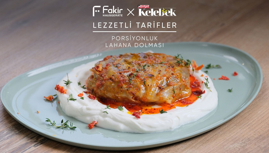 Porsiyonluk Lahana Dolması & Yoğurt