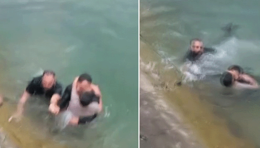 Adanada panik anları... Sulama kanalına düşen çocuğu vatandaşlar kurtardı