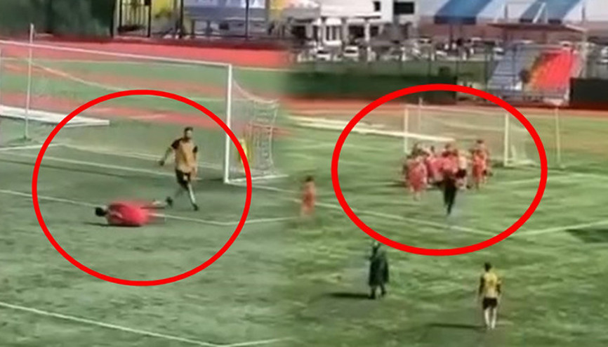 Mardinde amatör maçta saha karıştı Kavgada futbolcunun elmacık kemiği kırıldı