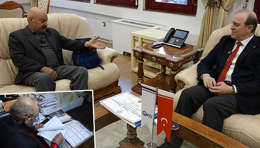 Emekli olduktan sonra açtığı ofiste devam ettirdi: Yıllar sonra hayalini gerçekleştirdi Rektörden özel davet aldı