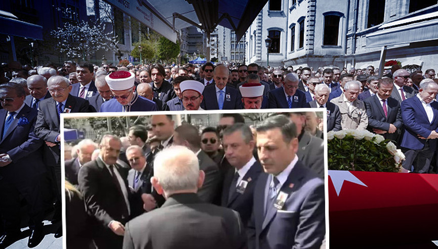 Kılıçdaroğlu, Özgür Özelin elini sıkmadan geçti: Eski TBMM Başkanı Hüsamettin Cindorukun cenazesinde gergin anlar