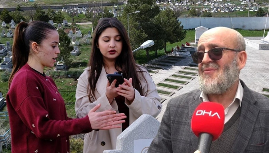 İlçe mezarlığında kıble farklılığı