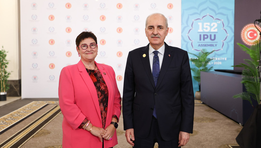 TBMM Başkanı Kurtulmuş, AKPM Başkanı Bayr ile görüştü