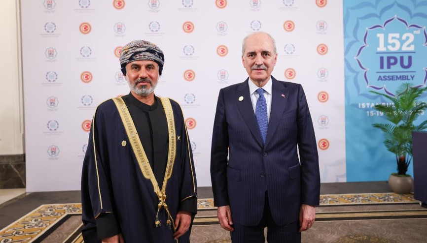 TBMM Başkanı Kurtulmuş, Umman Şura Meclisi Başkanı Al Maawali ile görüştü