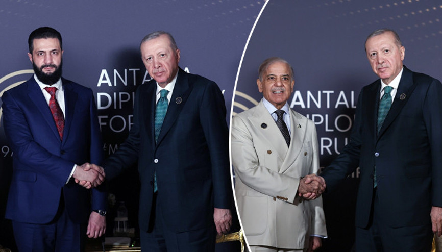 Cumhurbaşkanı Erdoğandan Antalyada diplomasi trafiği Cumhurbaşkanı Erdoğandan Antalyada diplomasi trafiği