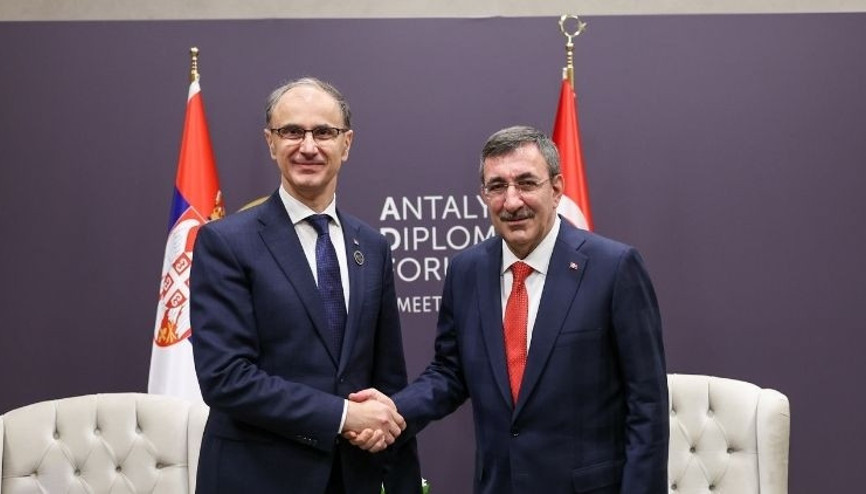 Cumhurbaşkanı Yardımcısı Yılmaz’dan Antalya’da diplomatik temaslar