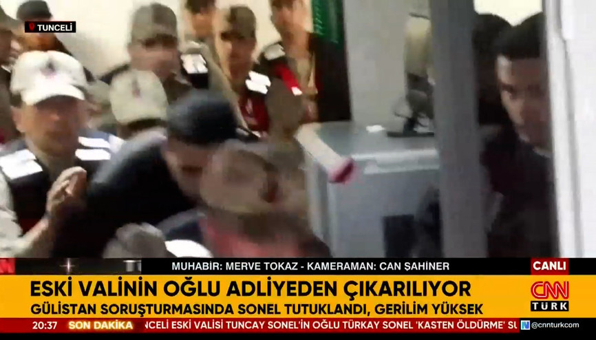 Eski valinin oğlu tutuklandı Adliyede arbede