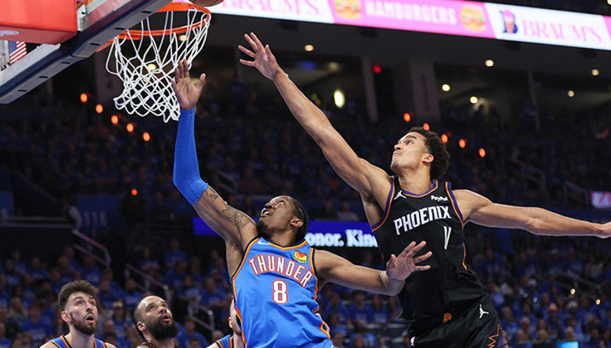 Oklahoma City serinin ilk maçında Phoenix Sunsı sahadan sildi
