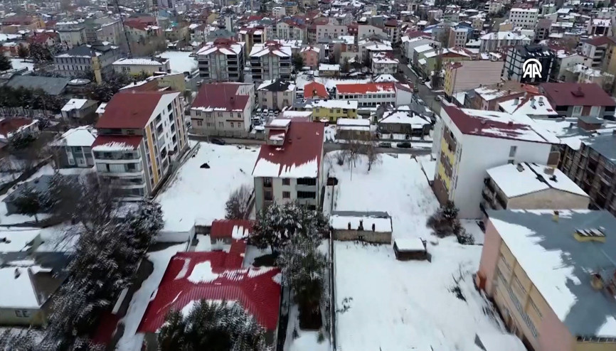 Sarıkamışta kar etkili oldu