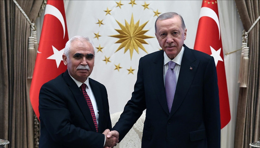 Cumhurbaşkanı Erdoğan, AYM Başkanı Özkayayı kabul etti