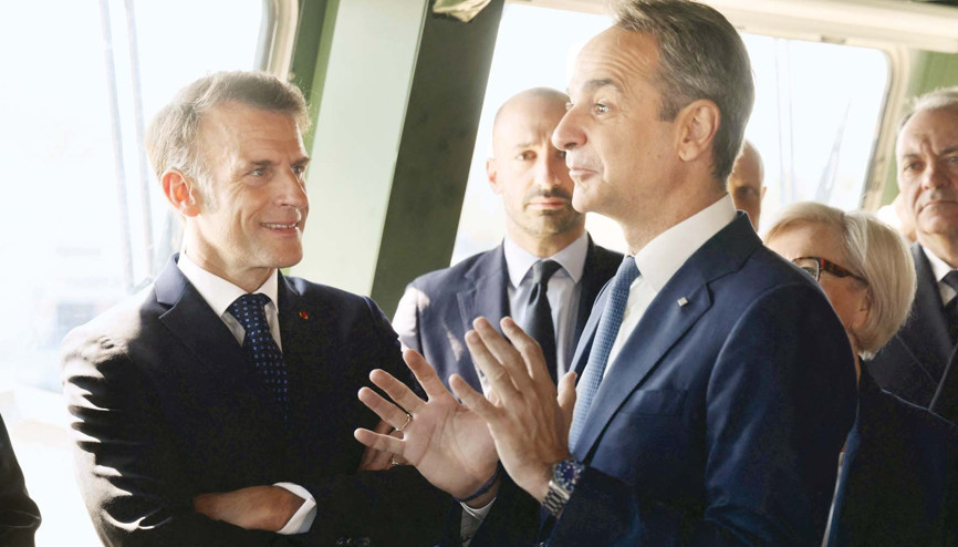 Fransa’dan Macron geldi... Atina’da bayram havası
