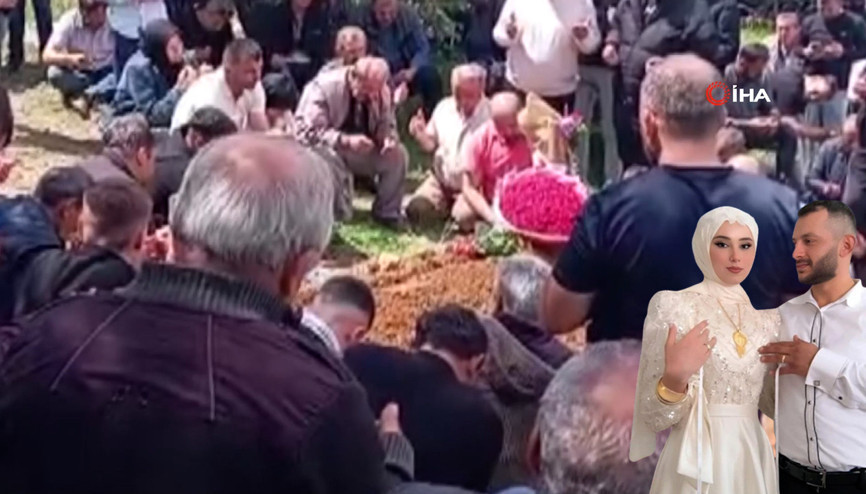 Düğünleri olacağı gün evde ölü bulunmuşlardı Gelin çiçeği, damadın mezarına konuldu