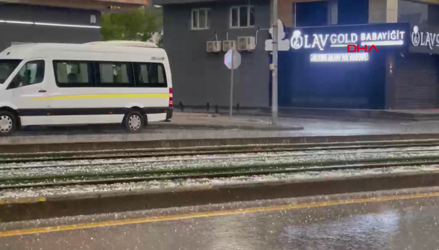 Gaziantep’te dolu yağışı etkili oldu