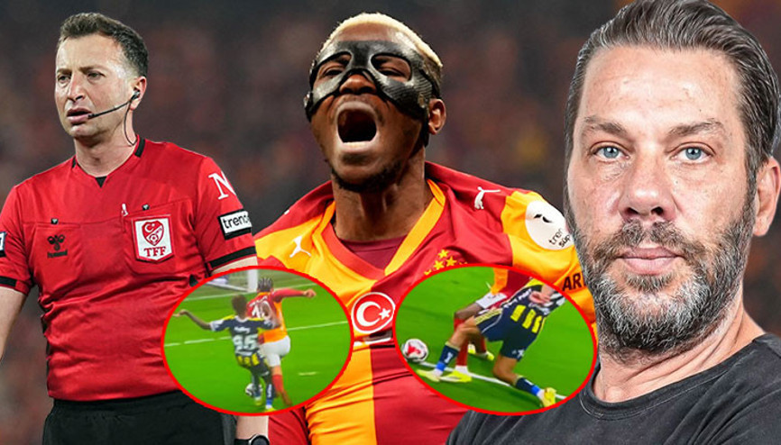 Fırat Aydınus, Galatasaray-Fenerbahçe derbisinin hakemi Yasin Kol için yazdı: O kadar kötüydü ki skor bile kurtarmaz Osimhen kırmızı kart görmeliydi