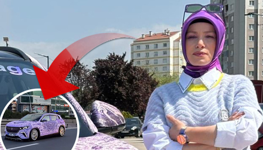 Togg marka aracına yaptırdığı kaplama görenleri şaşırtıyor: Durup fotoğrafını çekiyorlar