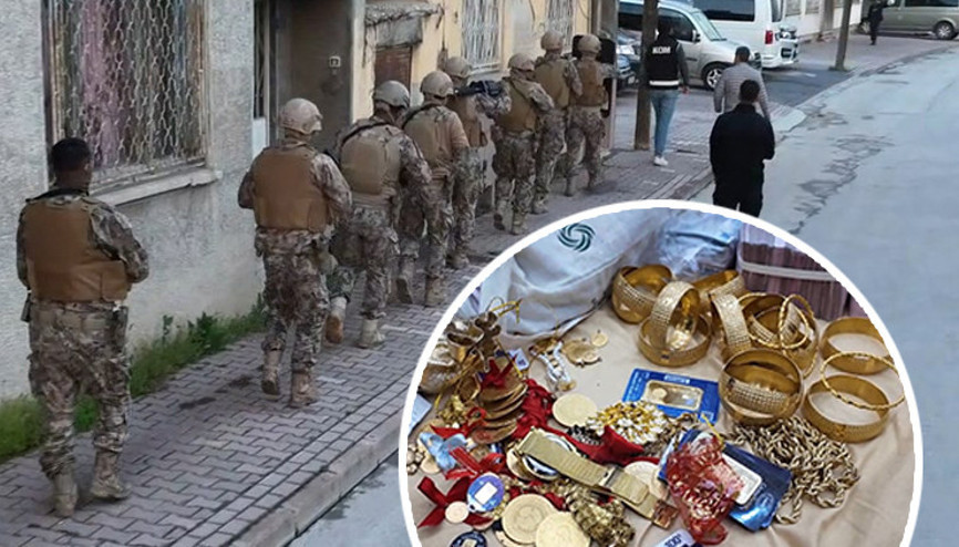 Kendilerine galerici ve emlakçı görüntüsü vermişlerdi Özel harekat baskın yaptı: Evlerinden servet çıktı Kendilerine galerici ve emlakçı görüntüsü vermişlerdi Özel harekat baskın yaptı: Evlerinden servet çıktı