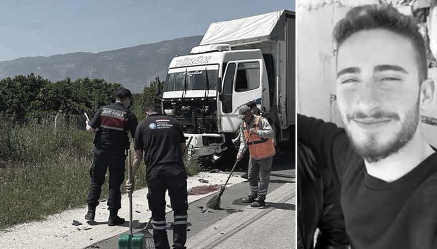 Motosiklet sürücüsü Yusuf Akkurt kazada hayatını kaybetti