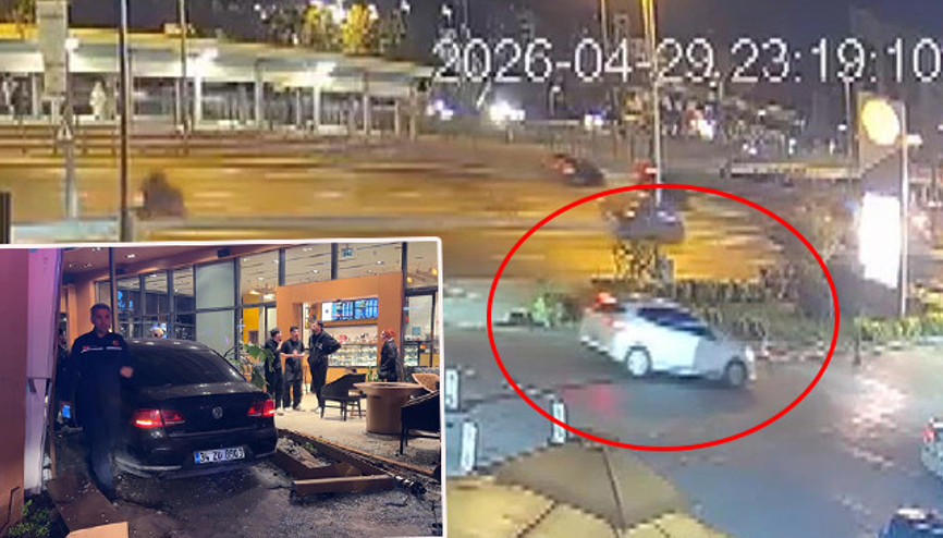 Bakırköyde otomobil kafeye daldı: 6 yaralı Bakırköyde otomobil kafeye daldı: 6 yaralı