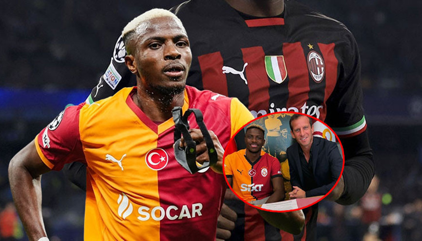 Galatasaraydan Osimhen tarifesi Milanın starı geliyor