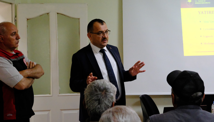 Şarkışlada çiftçilere kırsal kalkınma ve sulama destekleri anlatıldı