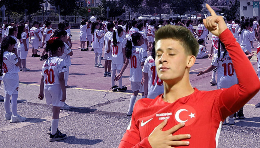 Mersinde duygulandıran görüntü: 400 öğrenciden Arda Güler’e 10 numara davet