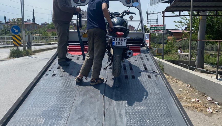 Hatay’da motosiklet tamircilerine denetim