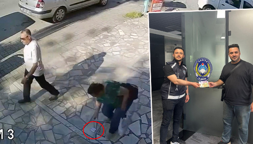 Cebinden telefonunu çıkarırken düşürdü: Duyarlı vatandaş sayesinde parasına kavuştu
