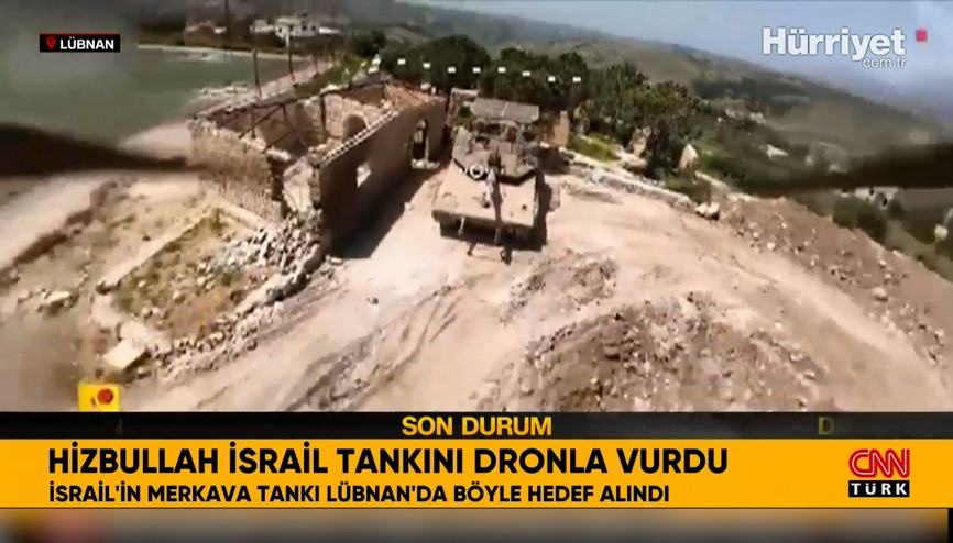 İsrail tankı böyle vuruldu
