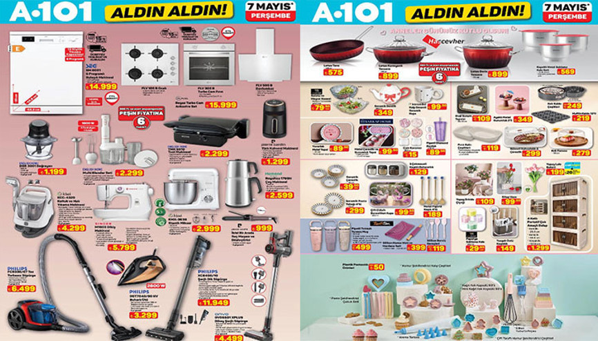 SATIŞTA A101 ALDIN ALDIN KATALOĞU BU HAFTA YENİ ÜRÜNLERİ 7 MAYIS 2026 - TAM LİSTE || A101 aktüel ürünler afişi Perşembe indirimleri neler, hangi ürünler var A101 broşürü ile akülü araba, makyaj masası seti, hareketli akıllı LED ekran, sensörlü duvar lambası raflarda