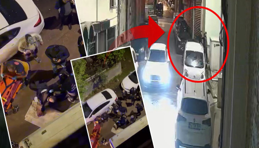 Husumetlisini ara sokağa götürüp vurdu... Saldırı kamerada