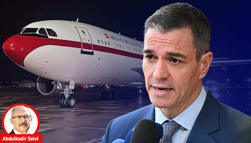 Sanchez’in uçağının kokpitinden dumanlar yükseldi