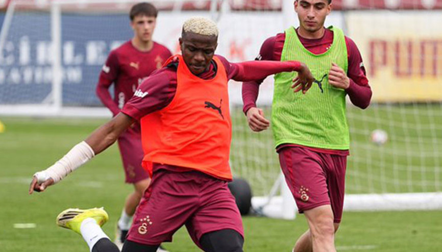 Galatasarayda Antalyaspor maçı hazırlıkları sürüyor