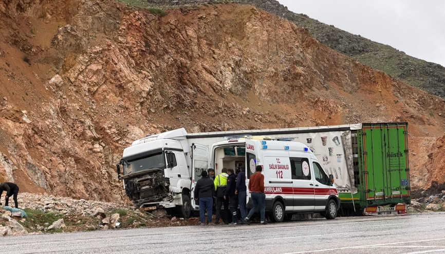 Malatya’da yoldan çıkan TIRın sürücüsü yaralandı