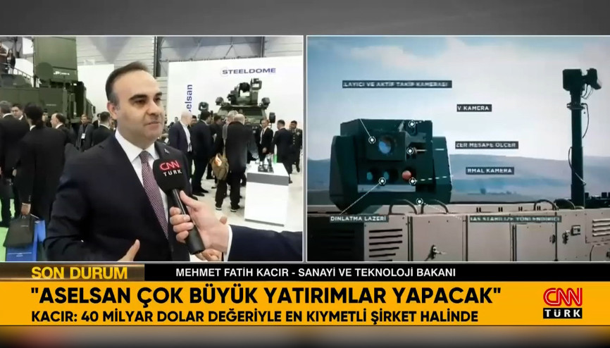 Bakan Kacır’dan Çelik Kubbe açıklaması