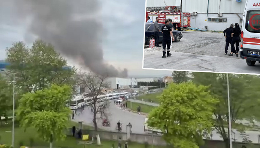 Sakaryada fabrikada patlama sonrası yangın1i ağır 8 kişi yaralandı Sakaryada fabrikada patlama sonrası yangın1i ağır 8 kişi yaralandı