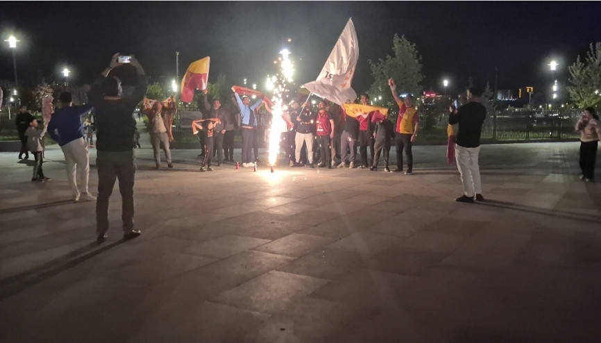 Galatasarayın şampiyonluğu Malatyada coşkuyla kutlandı