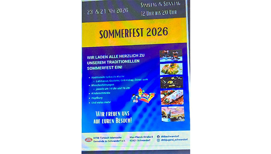 DITIB Schwandorf Türk İslam Cemaatinden yaz festivali…