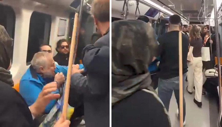 Yaptıkları tezahürat yolcuları çileden çıkardı | Metrodaki şampiyonluk kutlamasında ortalık karıştı: Oklavalı müdahale kamerada Yaptıkları tezahürat yolcuları çileden çıkardı | Metrodaki şampiyonluk kutlamasında ortalık karıştı: Oklavalı müdahale kamerada