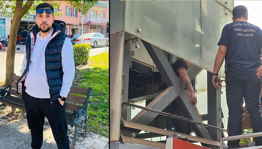 Korkunç ölüm Üst geçidin asansöründe sıkışarak can verdi