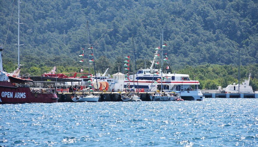 Sumud Filosu Marmaris’te