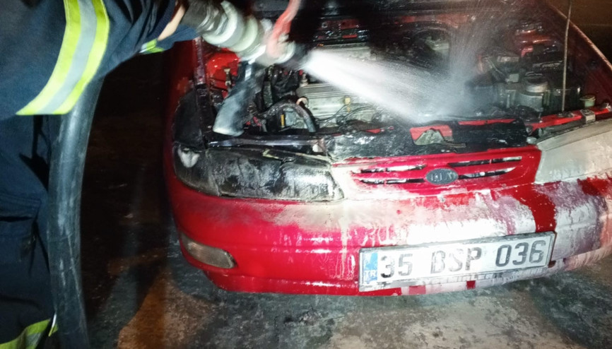 Mardin’de 2 ayrı otomobilde yangın
