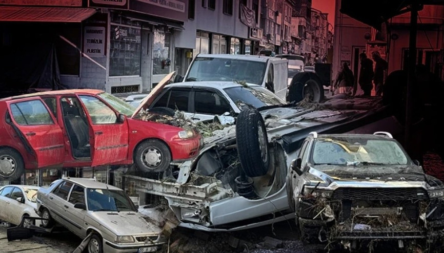 Samsunun Havza ilçesinde selin ardından temizlik çalışmaları devam ediyor
