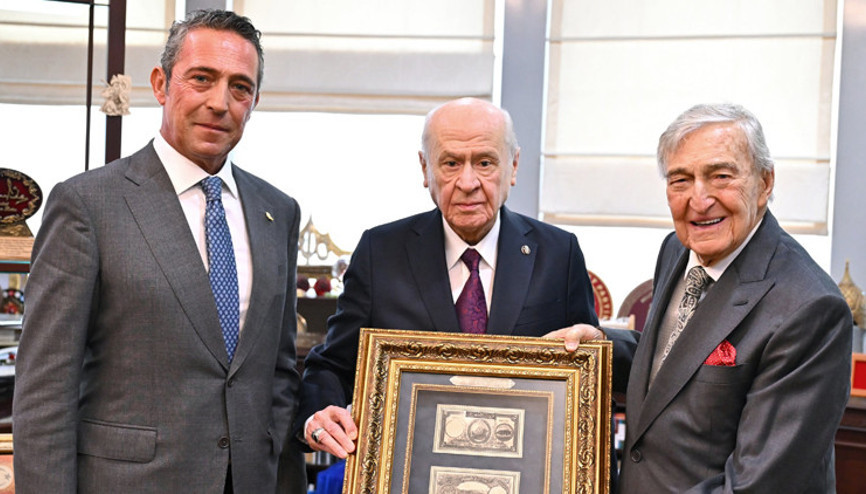 Rahmi Koç ve Ali Koçtan Bahçeliye özel davet: Makamında ziyaret ettiler